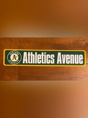 VTG 2002 Oakland Athletics Avenue Street Sign Novelty MLB Baseball Decor A's